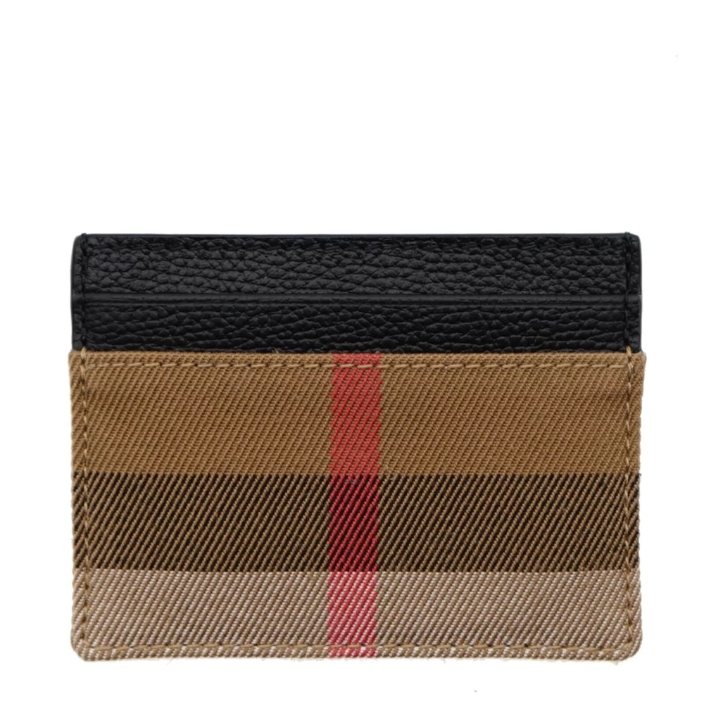 Burberry unsex Sandon Vintage Check Card Case New $260+ Tax